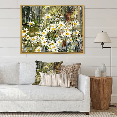 Daisies Flowers Under the Window  Wall Art