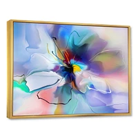 Abstract Creative Blue Flower Wall Art