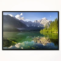 Green Mountain Lake the Alps  Wall Art