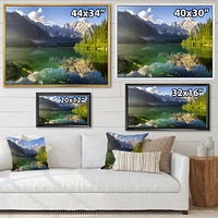 Green Mountain Lake the Alps  Wall Art