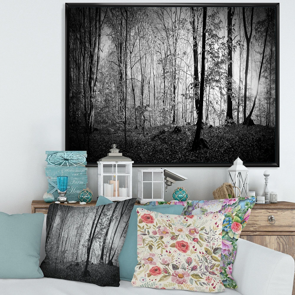 Toile  imprimée « Beautiful Forest Morning Panorama »