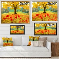 Beautiful Autumn Yellow Tree  Wall Art