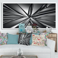 Futuristic Crystal Background  Canvas Art Print