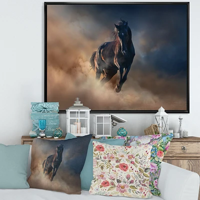 Toile « Black Stallion Horse »