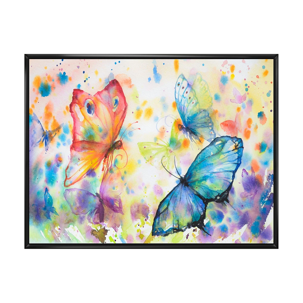 Colorful Butterflies  Wall Art