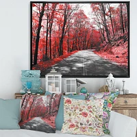 Patch Red Forest  Wall Art