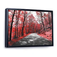 Toile « Patch Red Forest »