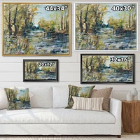 Rocky River the Forest  Wall Art