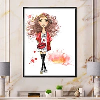 Fashionable Teenage girl  Wall Art