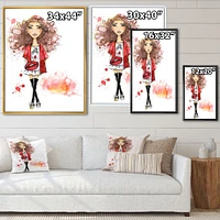 Fashionable Teenage girl  Wall Art