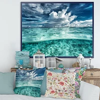 Amazing Underwater Seascape and Clouds  Wall Art