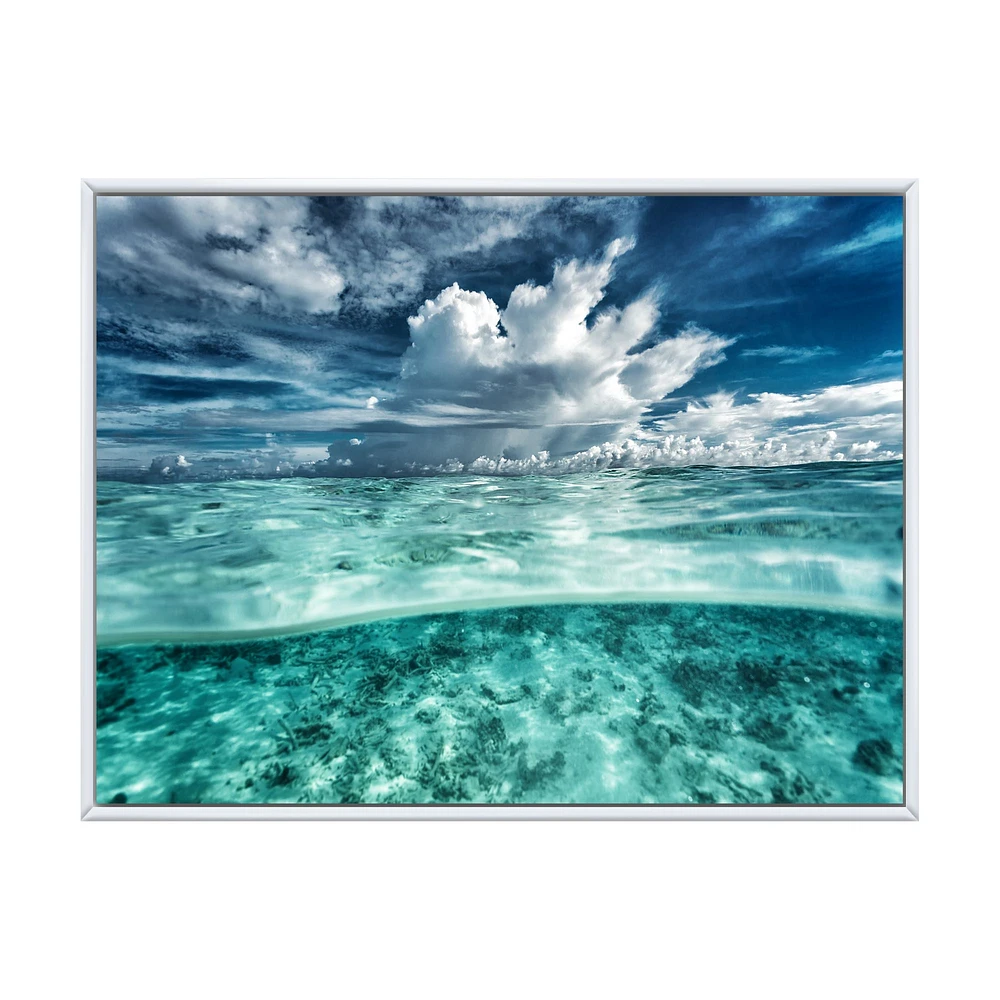 Amazing Underwater Seascape and Clouds  Wall Art