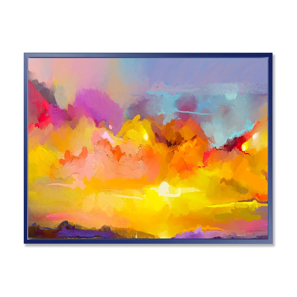 Sunset Painting with Colorful Reflections I  Wall Art