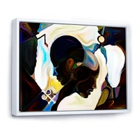 Union of Male and Female Faces I  Canvas Wall Art Print