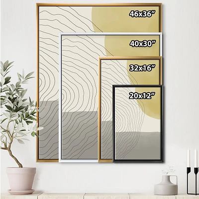 Minimal Geometric Compostions of Elementary Forms XXXIV  Wall Art