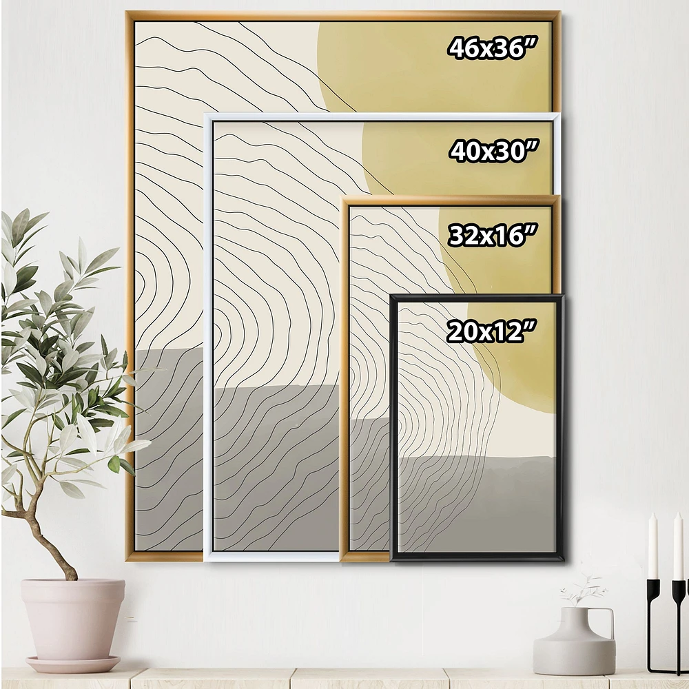 Toile « Minimal Geometric Compostions of Elementary Forms XXXIV »