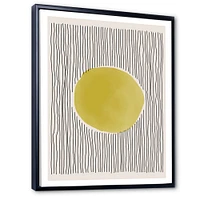 Minimal Geometric Lines and Circle IX  Canvas Wall Art Print