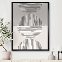 Toile « Minimal Geometric Lines and Circle IX »