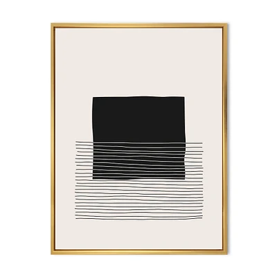 Minimal Geometric Lines and Squares VIII  Wall Art