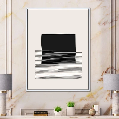 Minimal Geometric Lines and Squares VIII  Wall Art