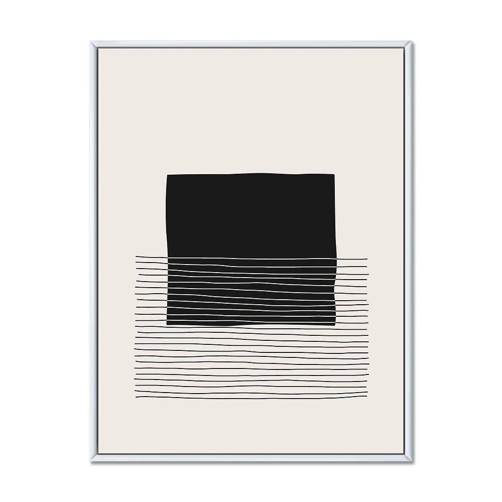 Toile « Minimal Geometric Lines and Squares VIII »