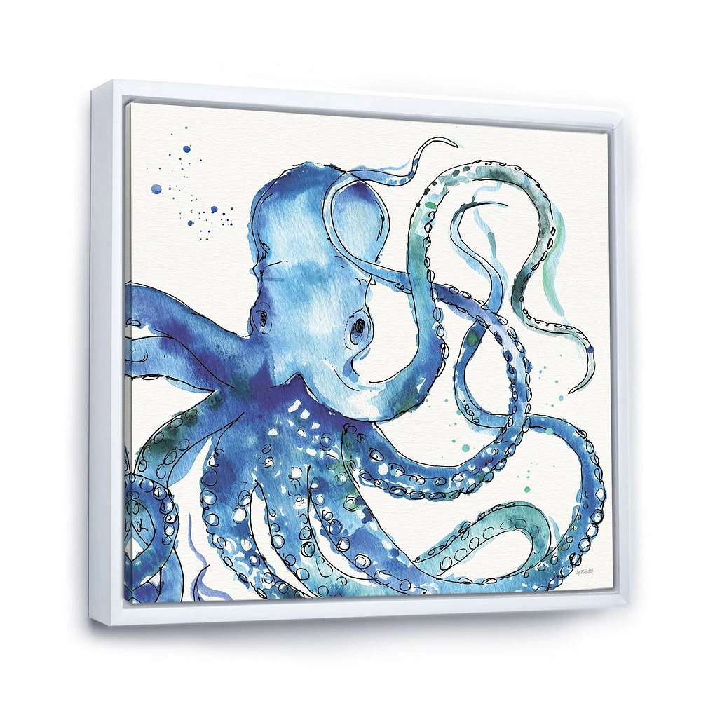 Blue Deep Sea VIII Canvas Wall Art