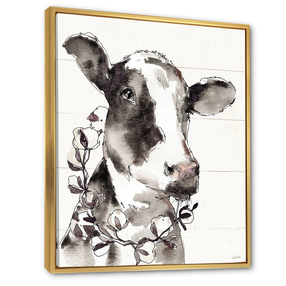 Cow Portrait Counrty Life  Wall Art