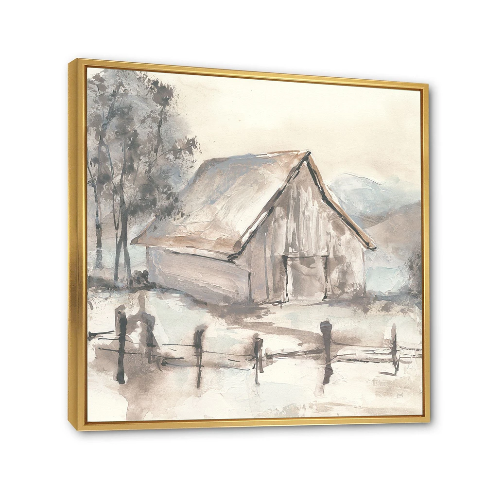 Toile « Farmhouse Barn Grey VII »