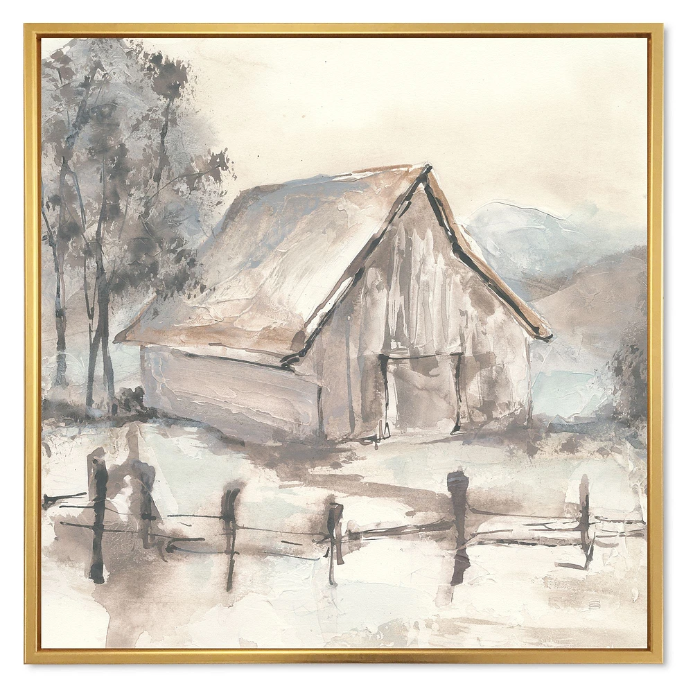 Toile « Farmhouse Barn Grey VII »