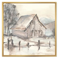 Toile « Farmhouse Barn Grey VII »