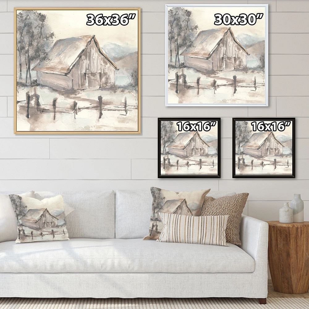 Farmhouse Barn Grey VII  Canvas