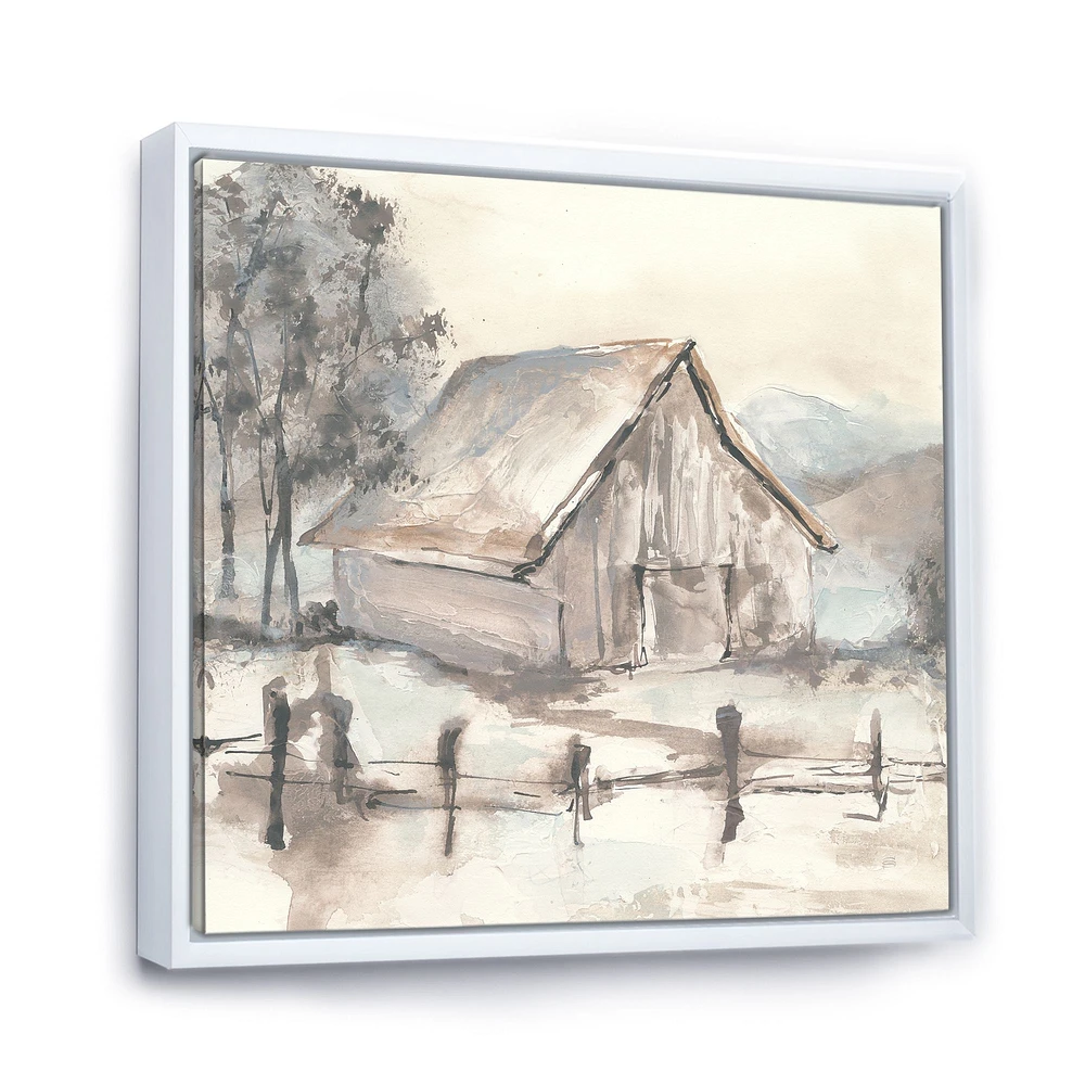 Toile « Farmhouse Barn Grey VII »