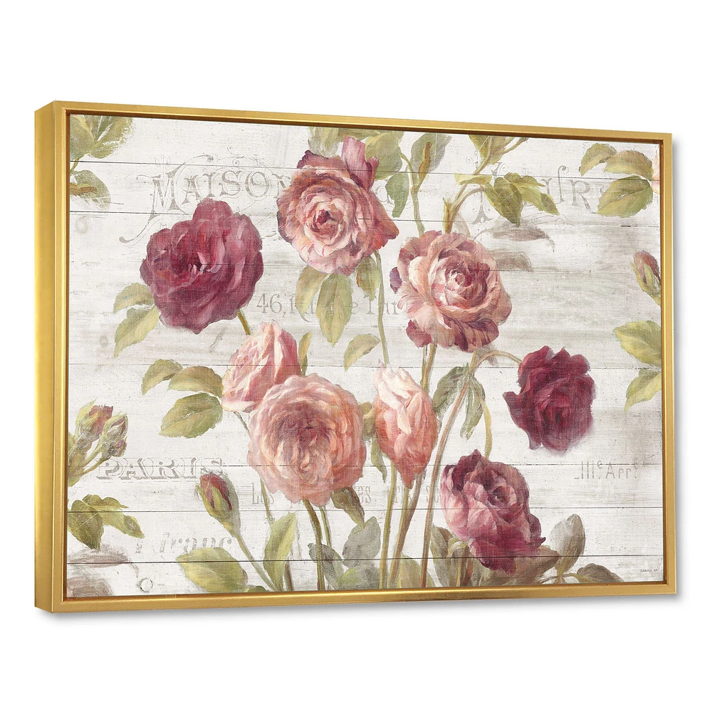 French Roses I  Canvas Wall Art