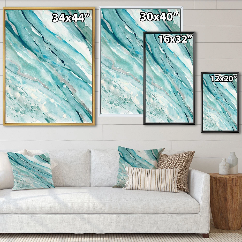 Silver Springs I Blue Green  Wall Art