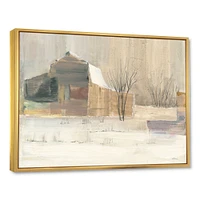 Toile « Winter on the Farm house »