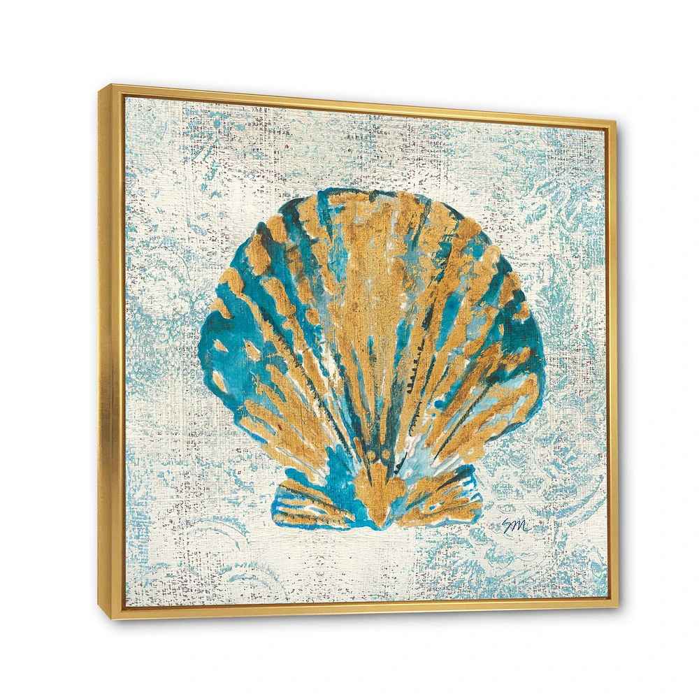 Toile « Coastal Pastel seashells I »