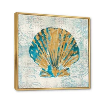 Toile « Coastal Pastel seashells I »