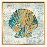 Toile « Coastal Pastel seashells I »