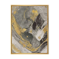 Toile « Marble Gold and Black II »