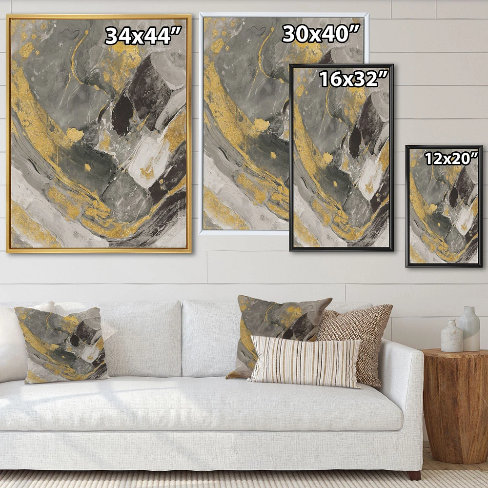 Marble Gold and Black II  Wall Art