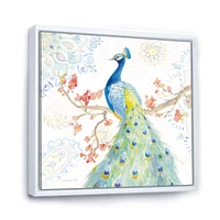 peacocks Watercolor II  Wall Art