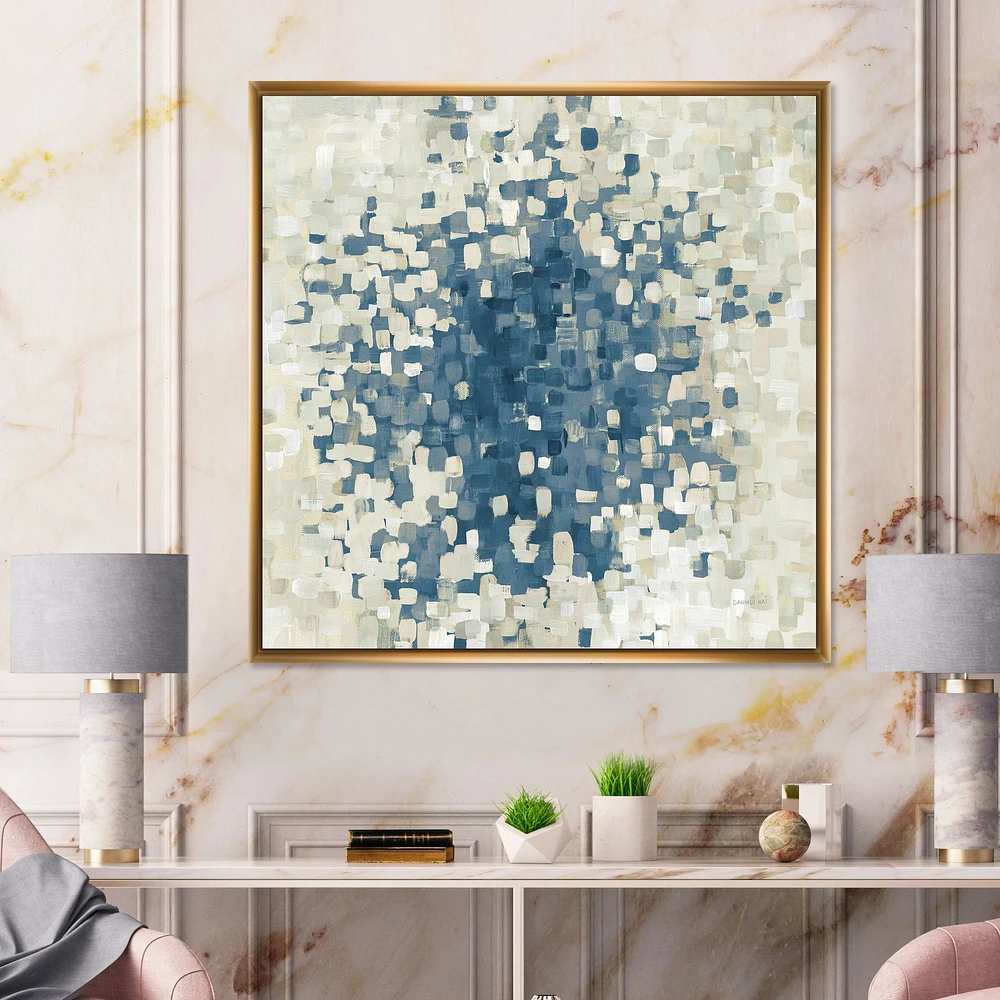 Toile « Geometric Blue Spots