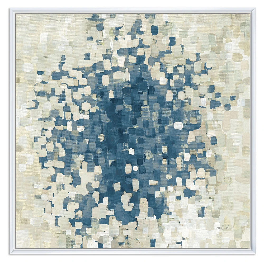 Geometric Blue Spots  Wall Art