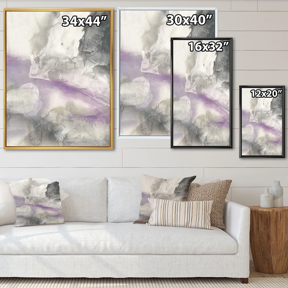 Watercolor Minimal Purple Tones I  Wall Art