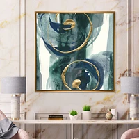 Mettalic Indigo and Gold II  Wall Art