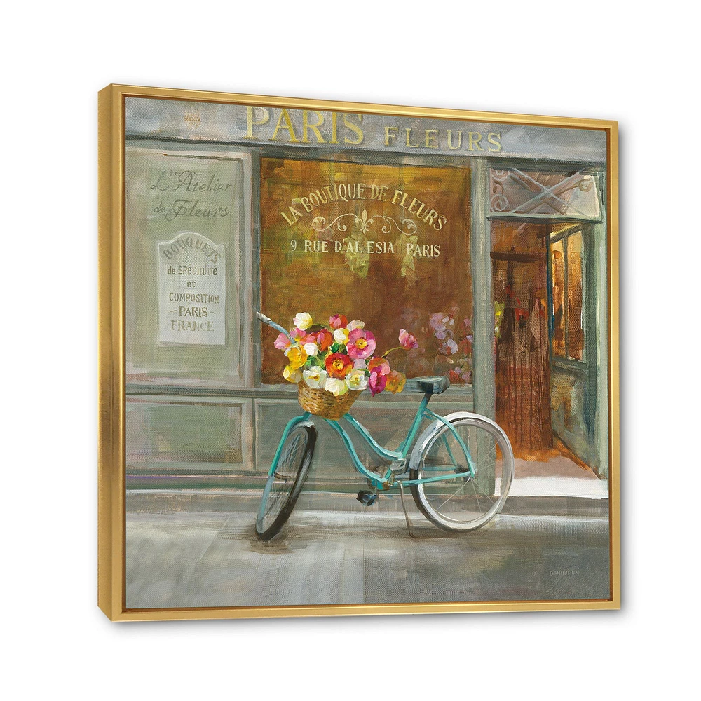 Paris French Flowershop  Canvas