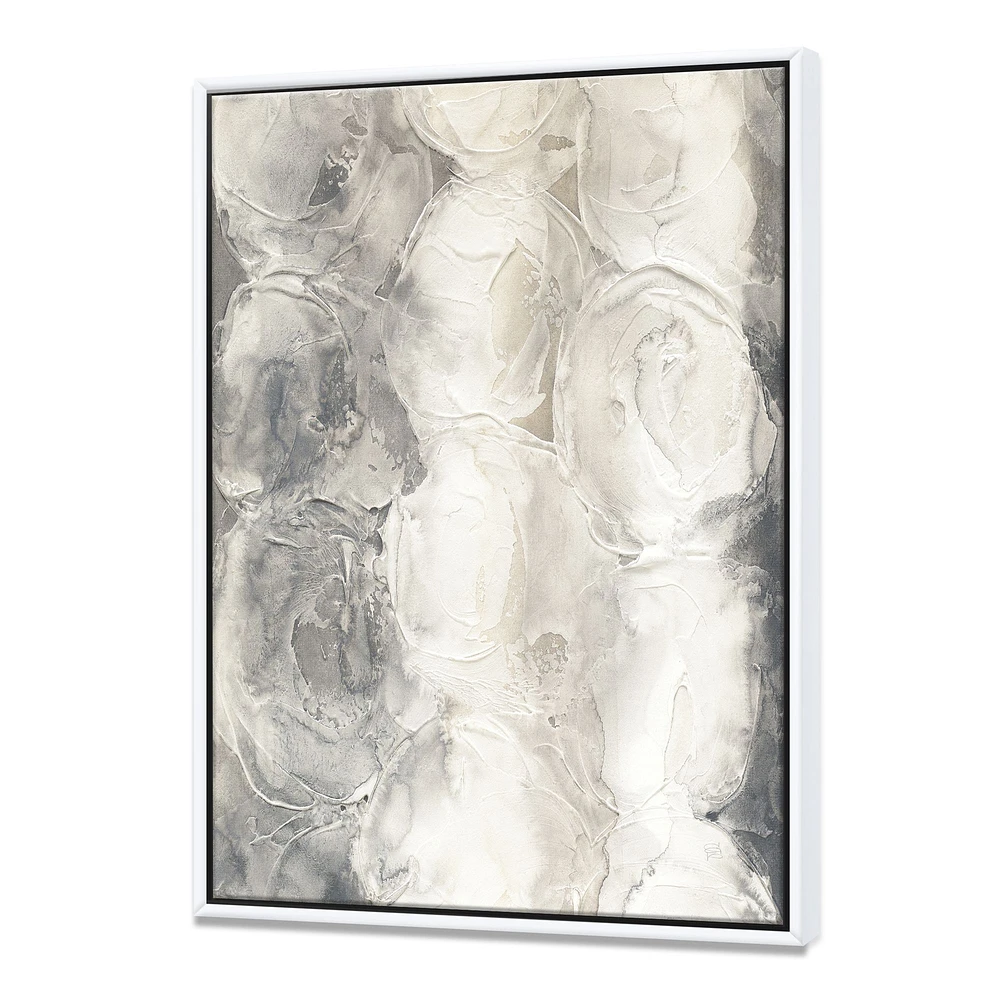 Gray Circles I  Canvas Wall Art