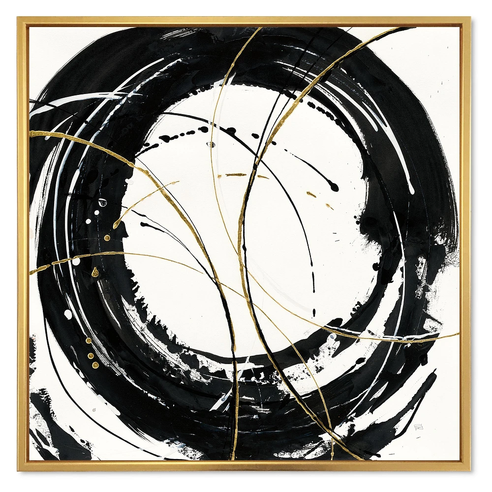 Gold Metallic Circle  Wall Art