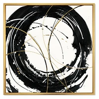 Gold Metallic Circle  Wall Art