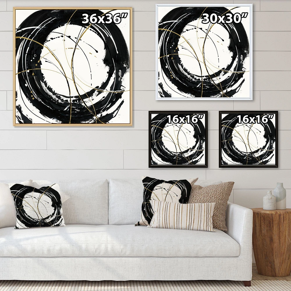 Gold Metallic Circle  Wall Art